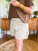 Margot Striped Shorts in Beige