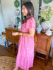 Mary Square | Ivy Dress in Rosette Charm Pink