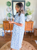 Caryn Lawn | The Millie Jungle Dress in Blue