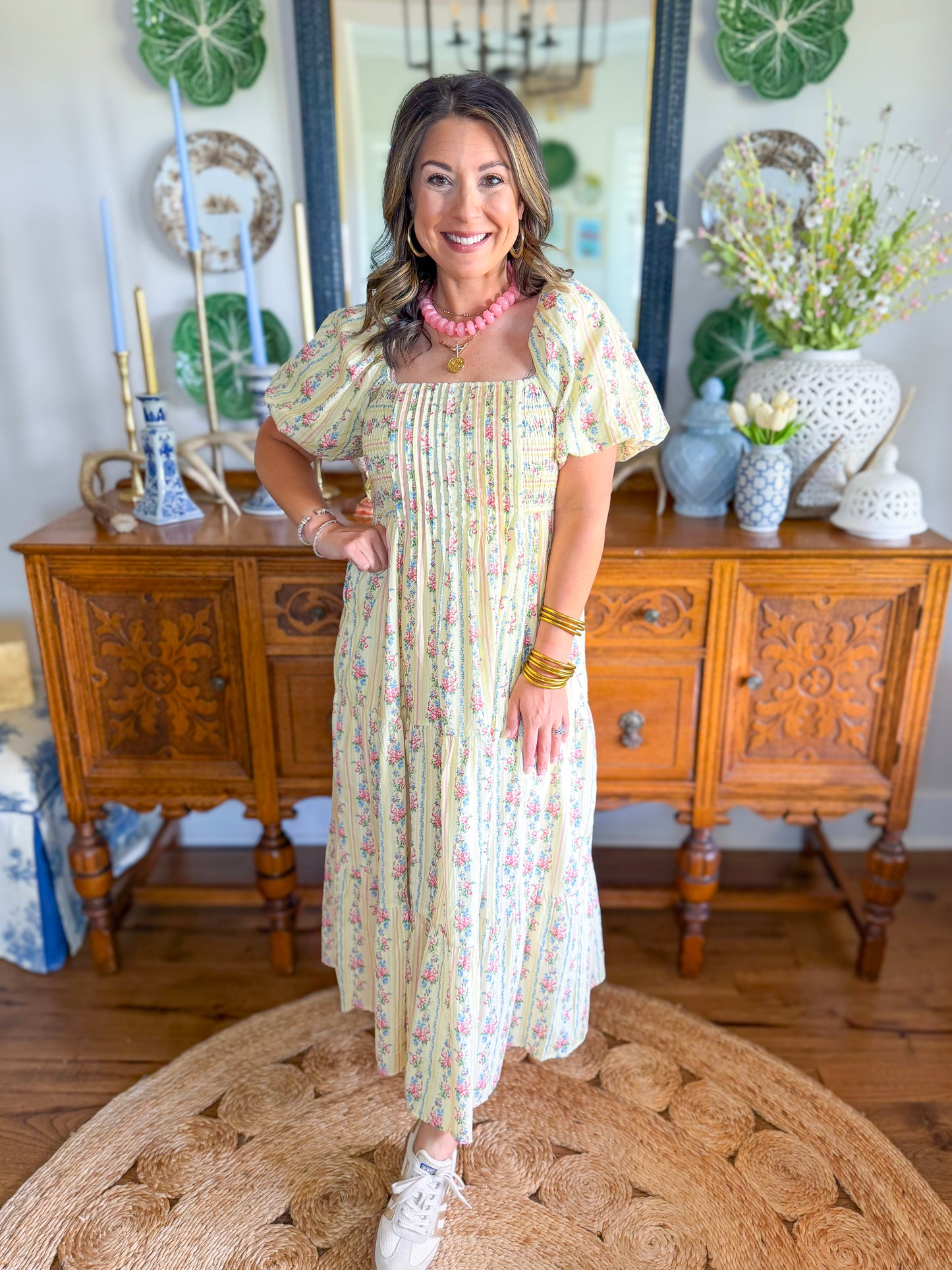 English Garden Midi Dress