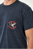Burlebo Short Sleeve Tee - Old School Duck Hunt - Heather Navy