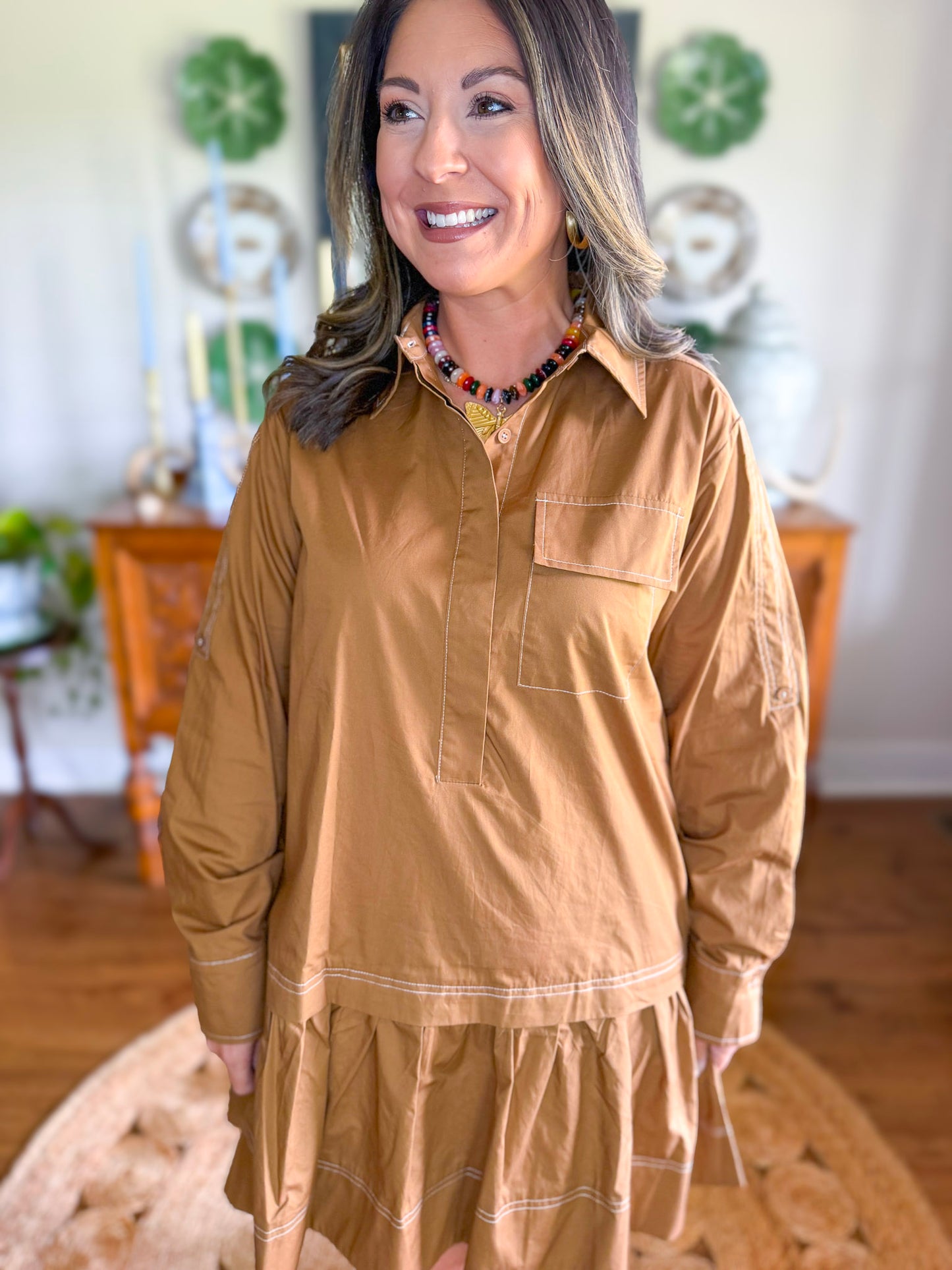 Oakley Ruffle Shift Dress