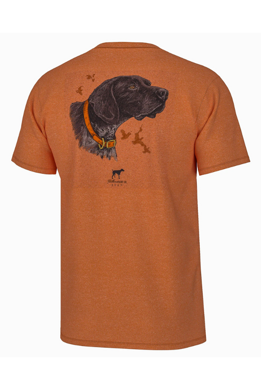 Southern Point SHADOW GREYTON SHORT SLEEVE TEE in Burnt Orange