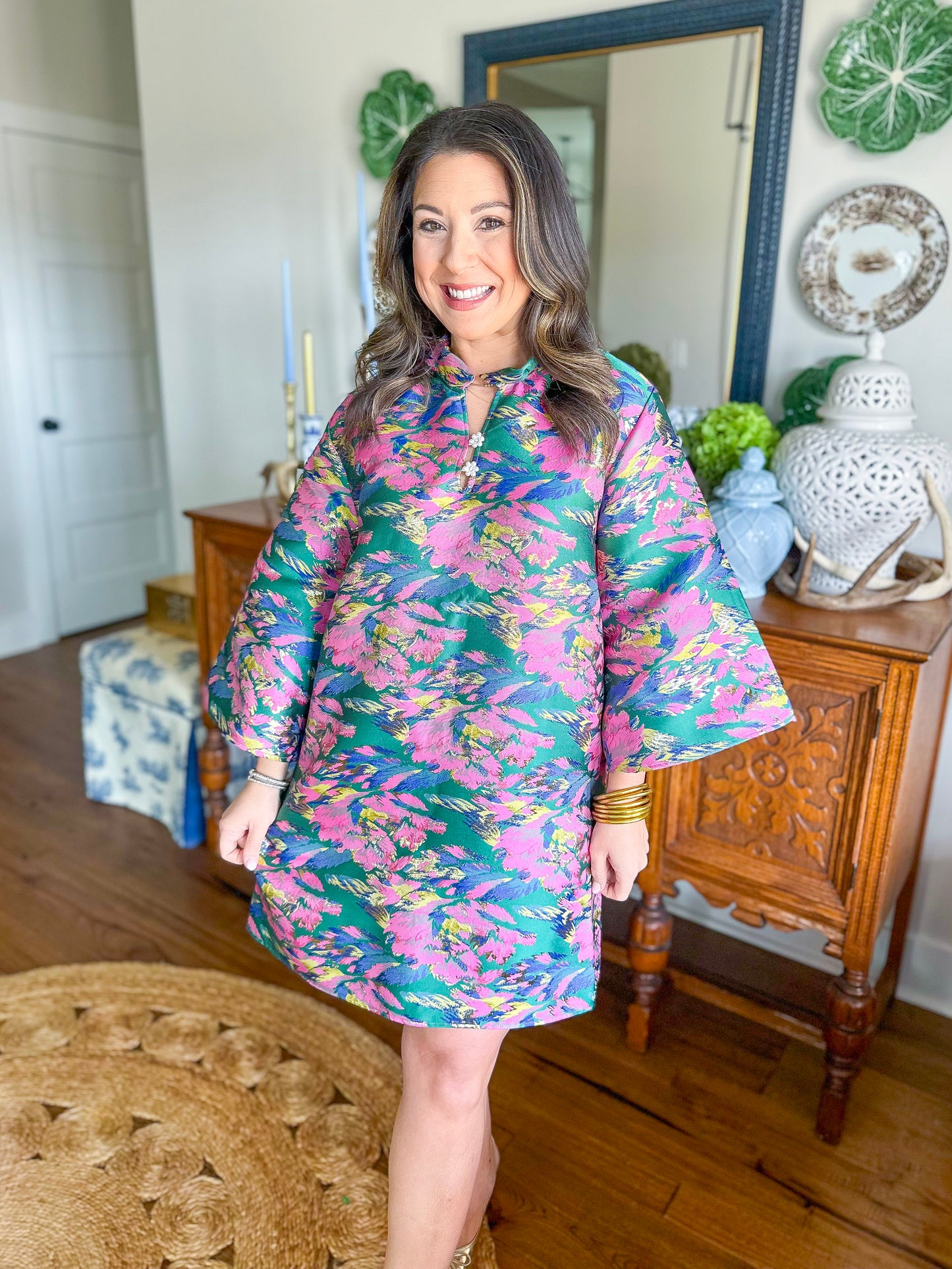 Brianna Cannon Caftan in Baroque Brush Strokes