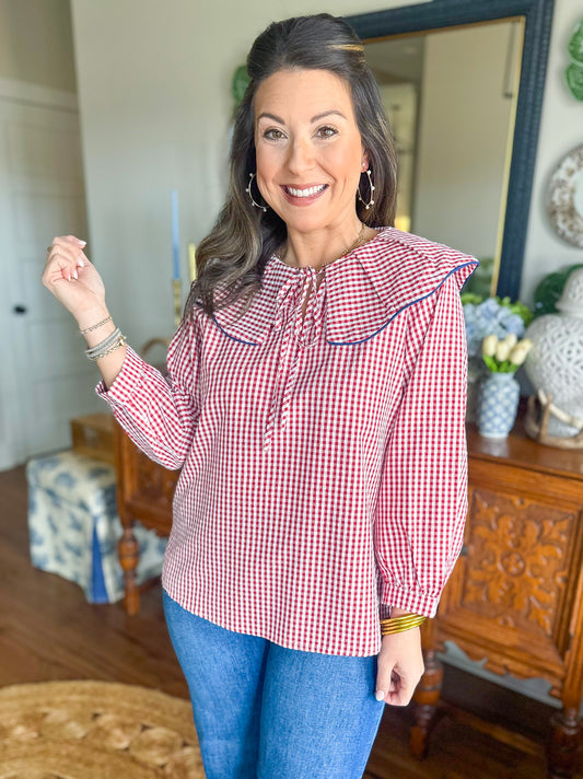 The Chic Collective Top in Red