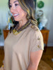 Golden Hour Button Top