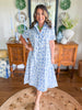 Caryn Lawn | The Millie Jungle Dress in Blue
