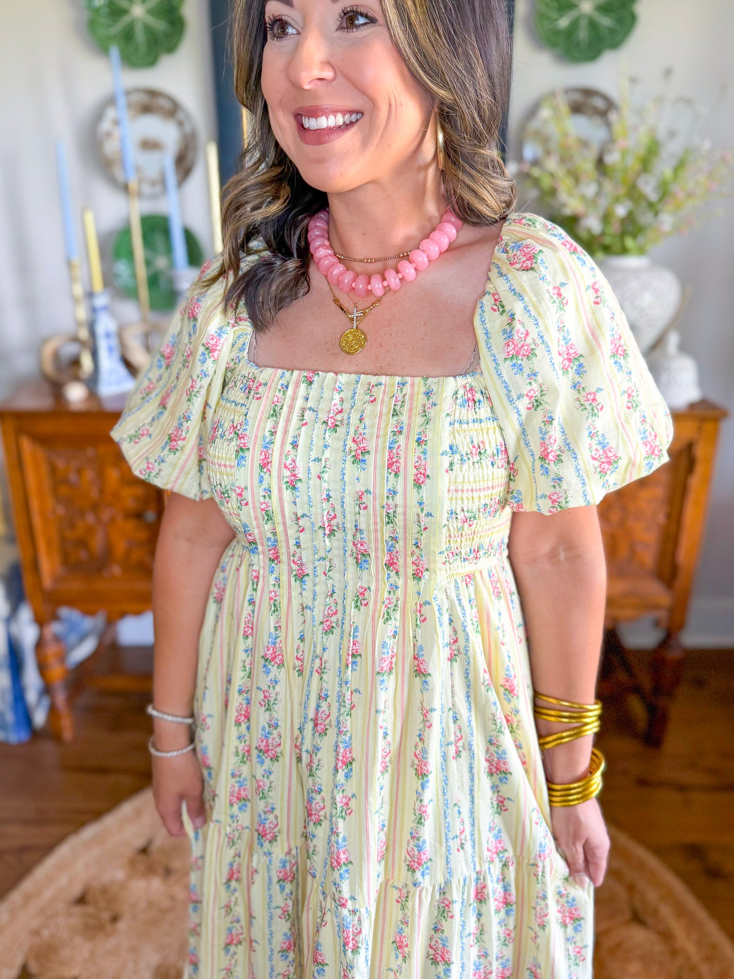English Garden Midi Dress