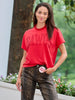 Stewart Simmons | MVP Rhinestone Tee in Red