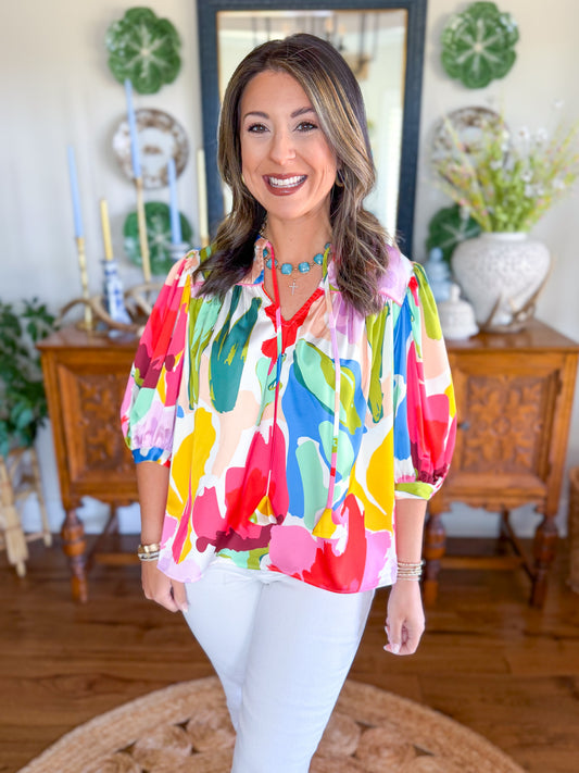 Crosby | Figgy Top in Painted Petals