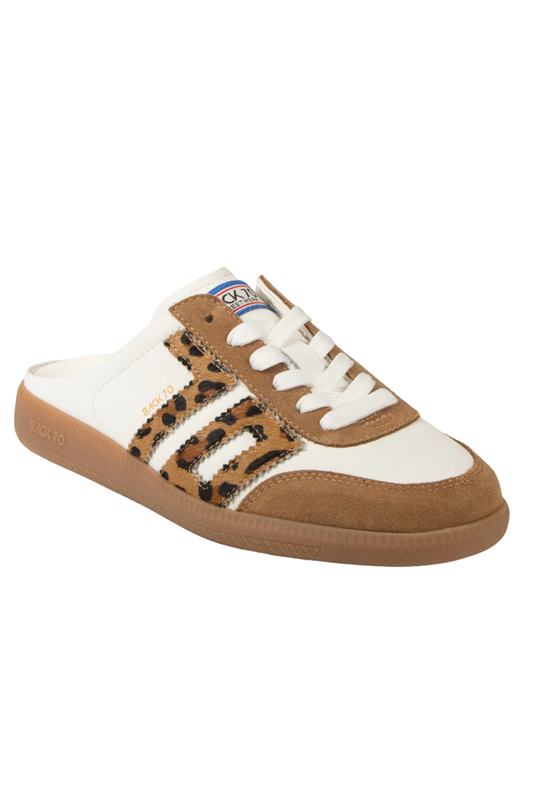 Back 70 Sneakers Backless Easter in White Leopard