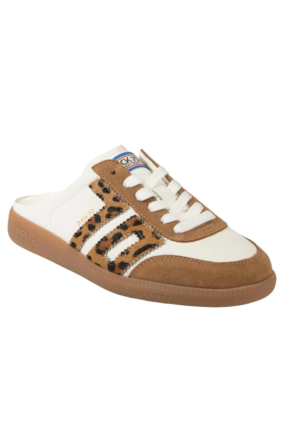 Back 70 Sneakers Backless Easter in White Leopard