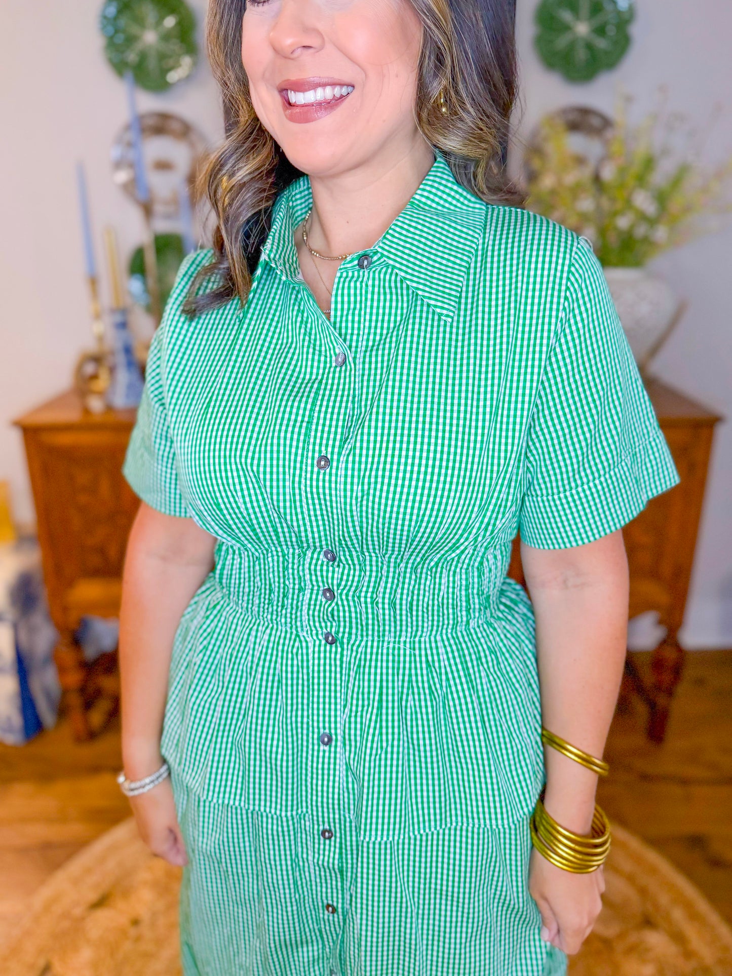 Sweet Magnolia Gingham Dress