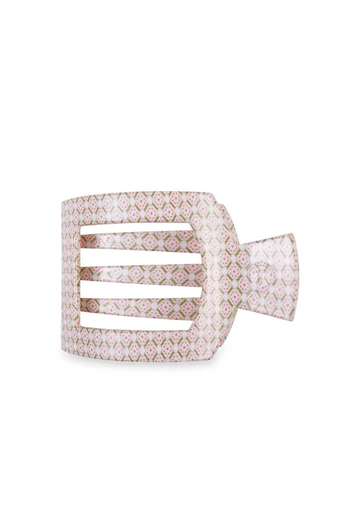 Teleties Pine & Pearl | Large | Flat Square Hair Clip