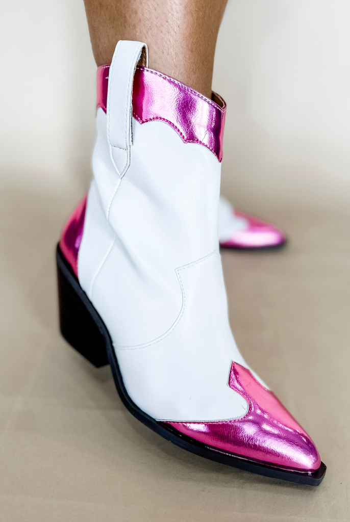 Corky's One Chance Boot in Pink/White