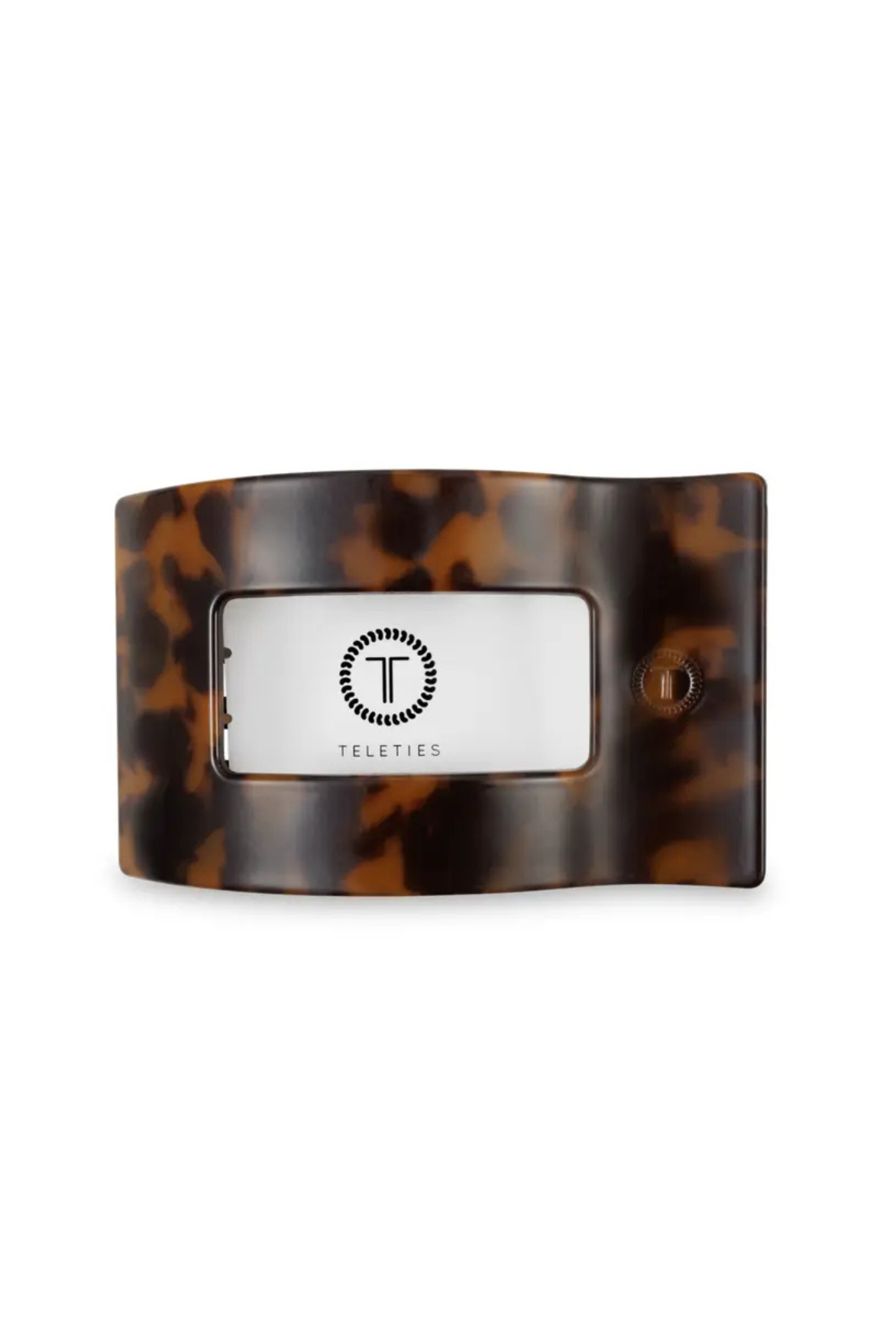 Square Flat Hair Clip | Small | Tortoise