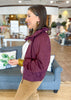 The Westwood Suede Zip Jacket in Merlot
