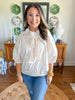 Middleton Bow Top in Cream