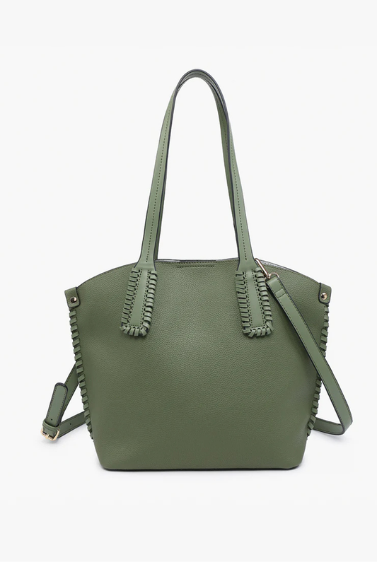 Micah Vegan Whipstitch Tote
