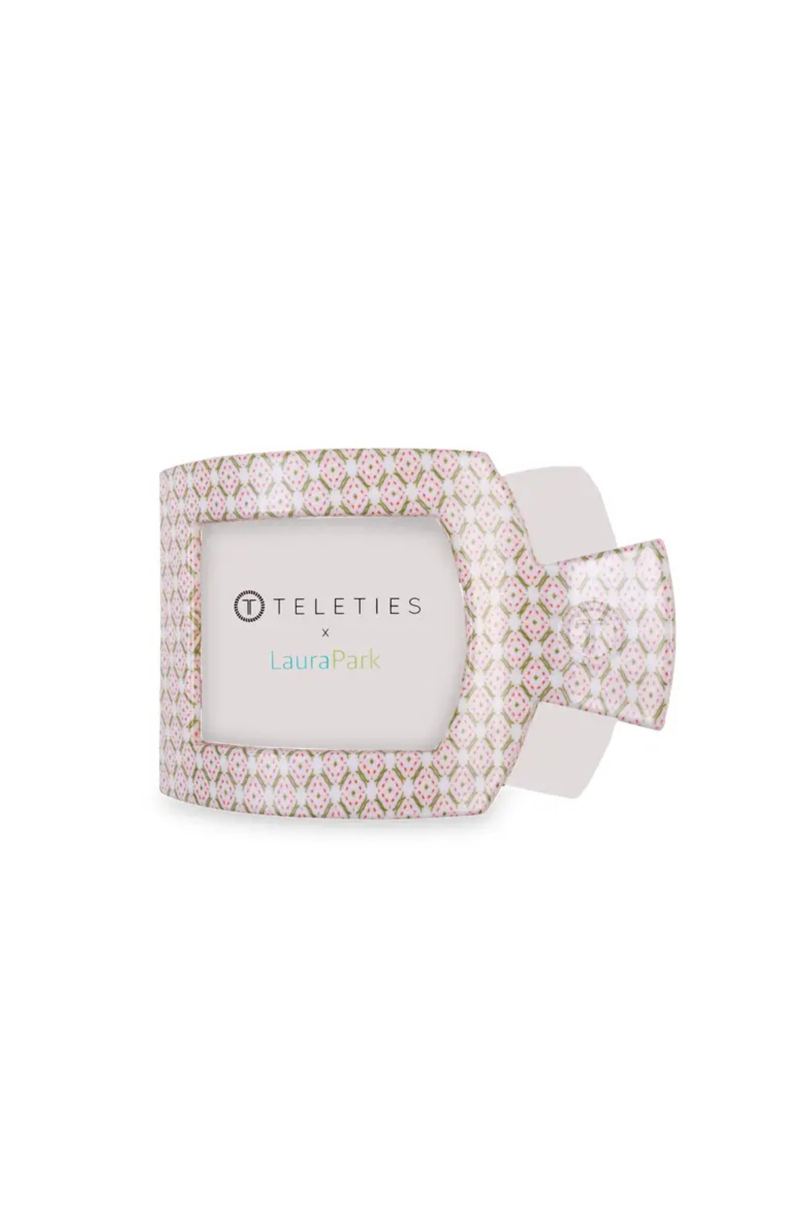 Teleties Pine & Pearl | Large | Flat Square Hair Clip