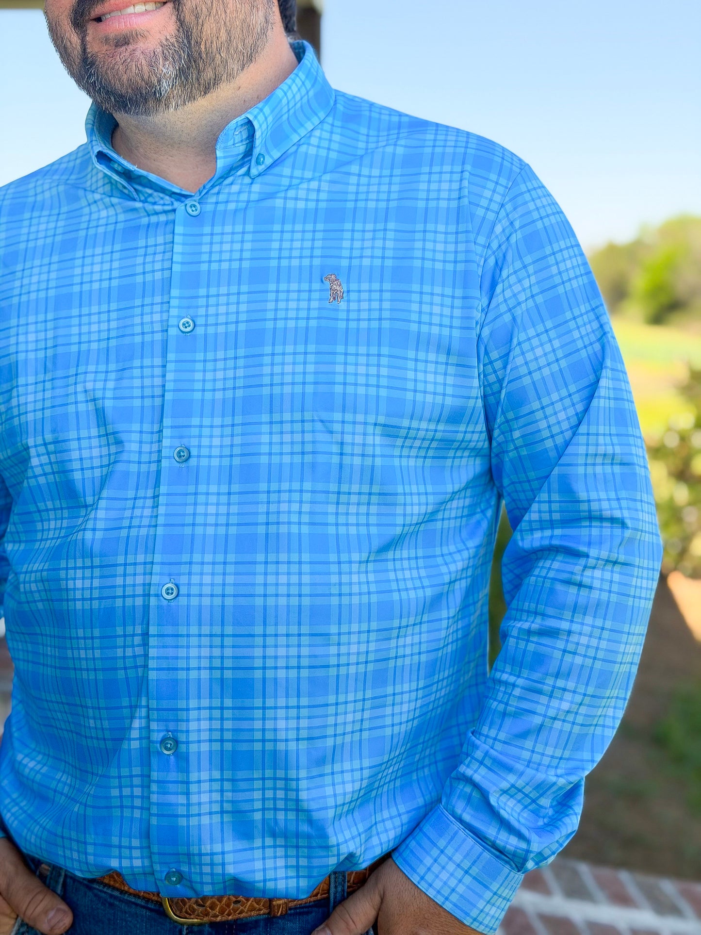 Southern Casanova | Performance Button Down in Cabana Club Plaid