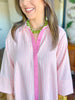 The Caroline Stripe Dress in Pink