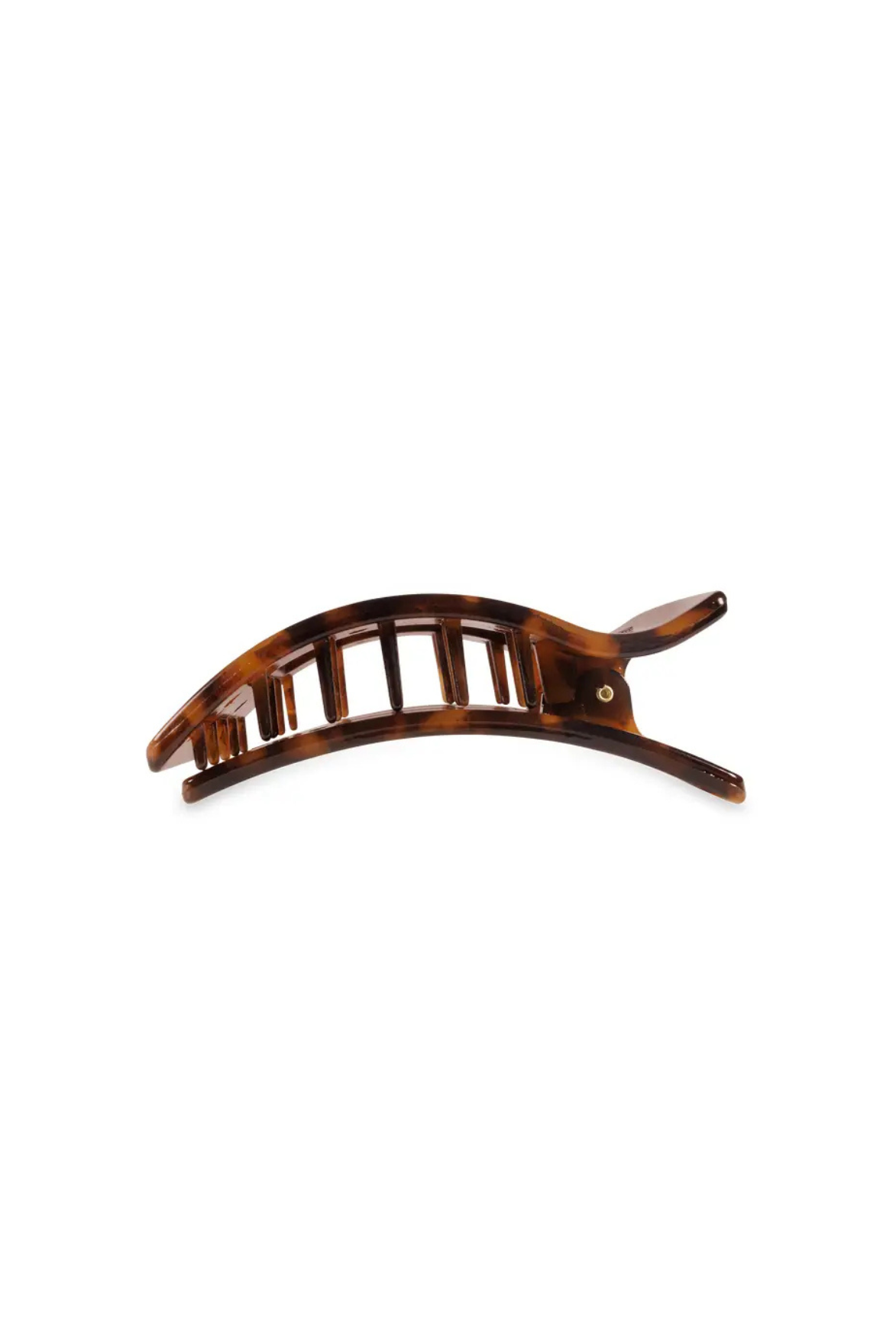 Teleties Flat Rectangle Hair Clip | Large | Tortoise