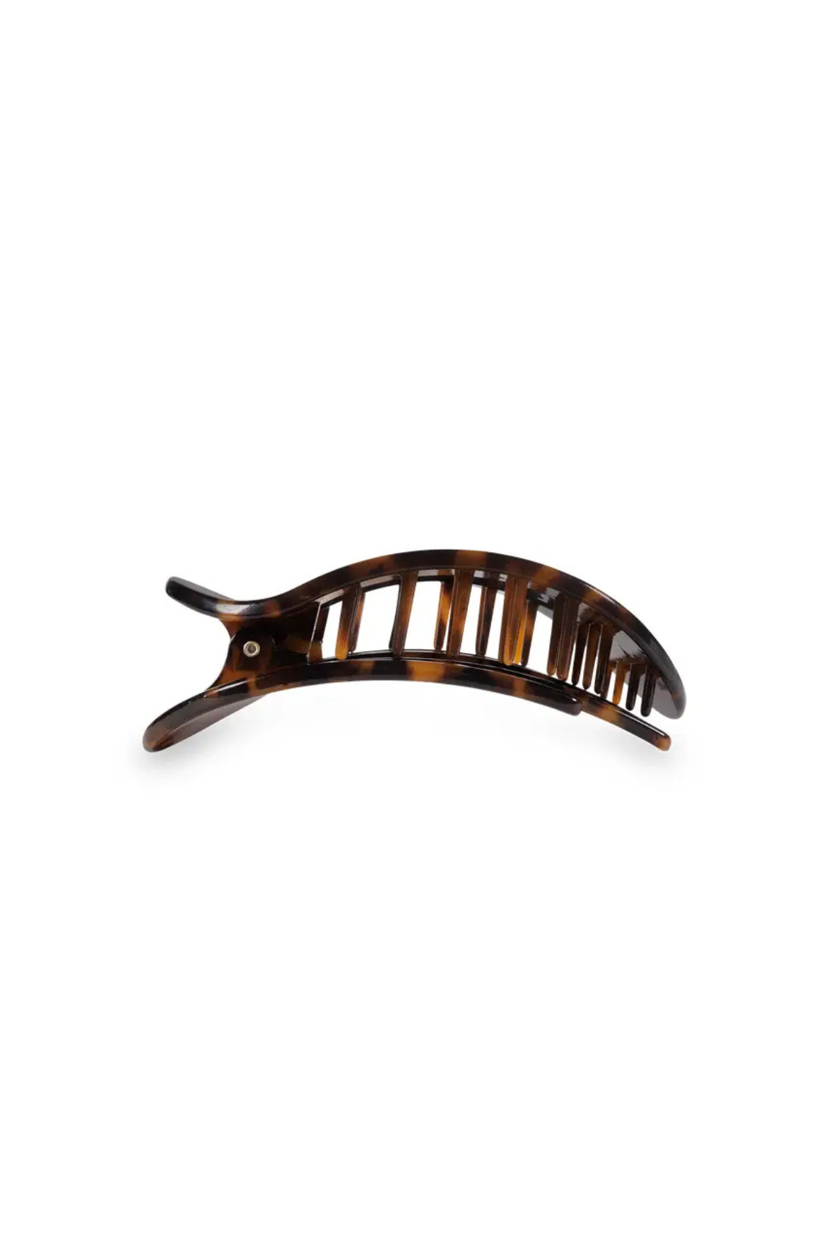 Teleties Round Flat Hair Clip | Medium | Tortoise