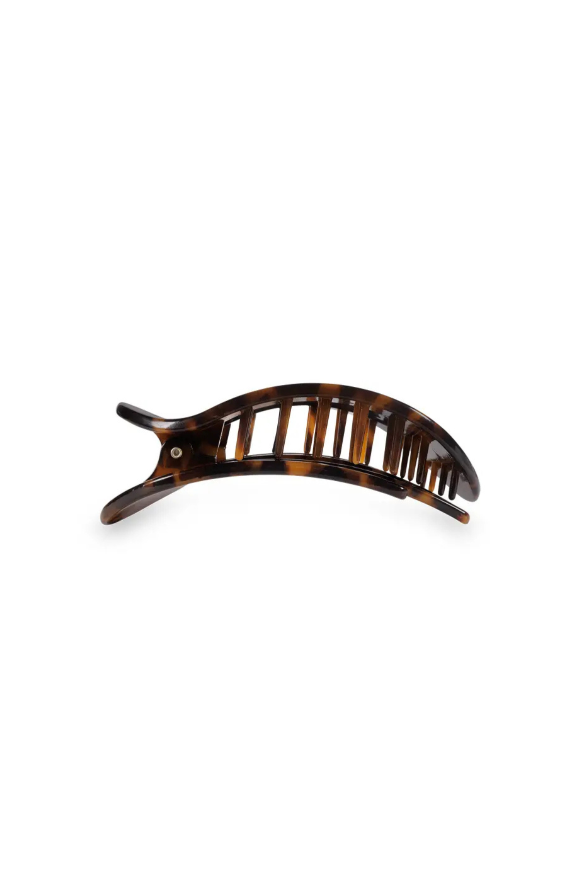 Teleties Round Flat Hair Clip | Small | Tortoise