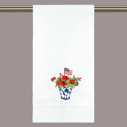 Patriotic Chinoiserie Guest Towel