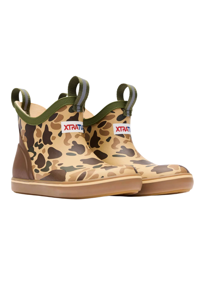 Xtratuf | Kids' Ankle Deck Boot in Duck Camo