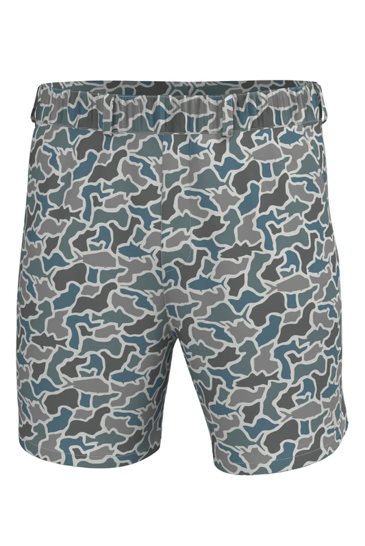 Local Boy | Youth Volley Shorts in Fish Camo