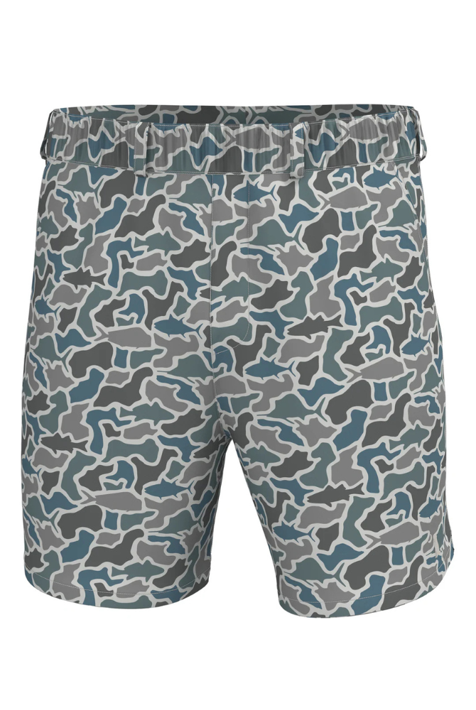 Local Boy | Youth Volley Shorts in Fish Camo