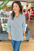 Caryn Lawn Kimberly Top Forest Stripe