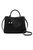 Katie Loxton | Nova Hand Woven Top Handle Bag in Black