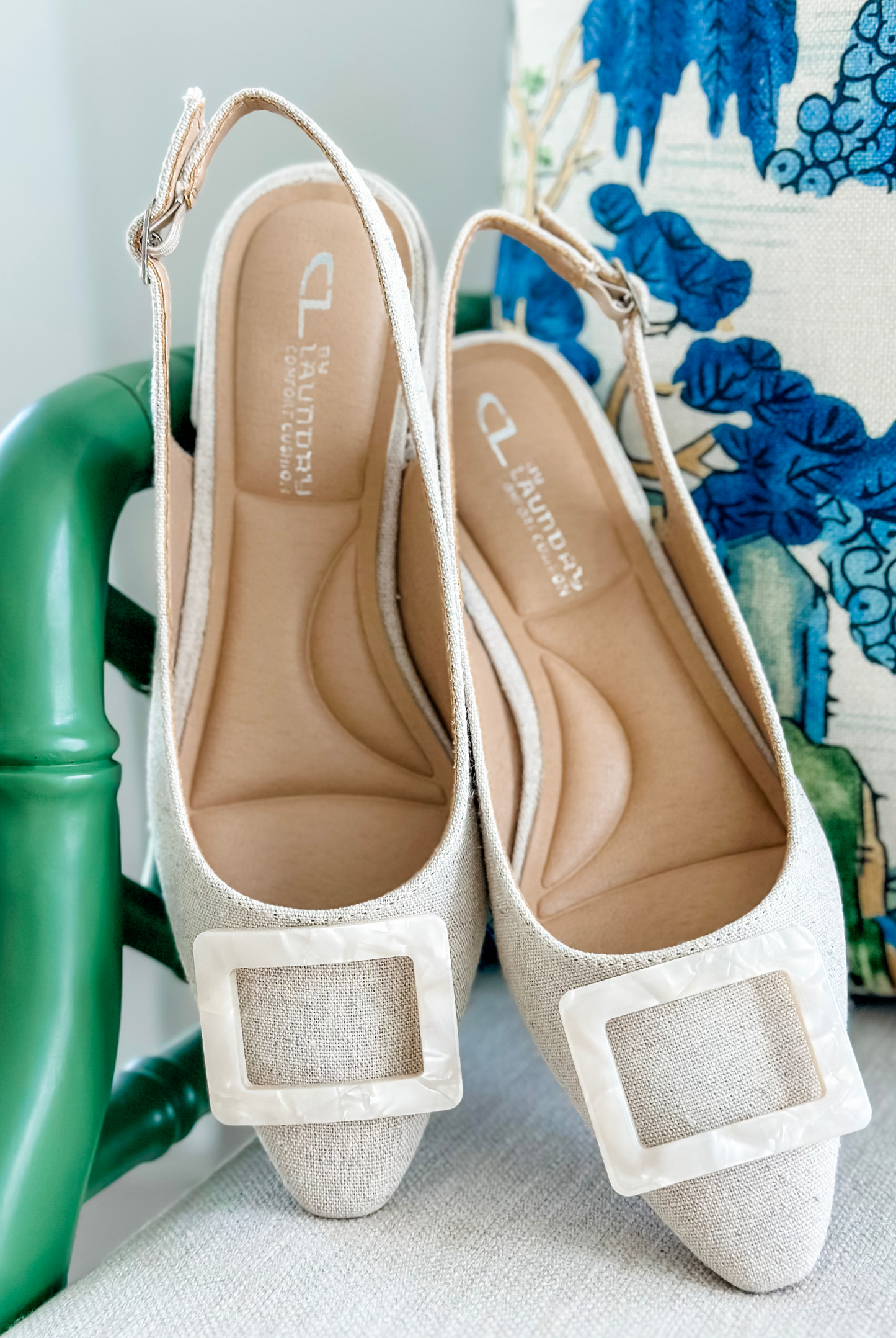 Sweetie Slingback Sandal in Linen