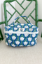 Large Blue Skies Quilted Cosmetic Bag