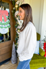 Christmas Embroidered Banner Sweatshirt