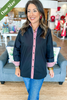 Caryn Lawn Katherine Top Black and Red