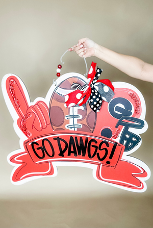 Georgia Banner Door Hanger