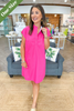 Caryn Lawn Seaside Dress in Pink
