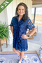 Know the Feeling Eyelet Dress in Navy