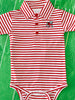 Georgia Bulldog Stripe Polo Creeper