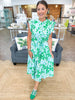 Mary Square Jenn Dress | Tropical Bouquet Green