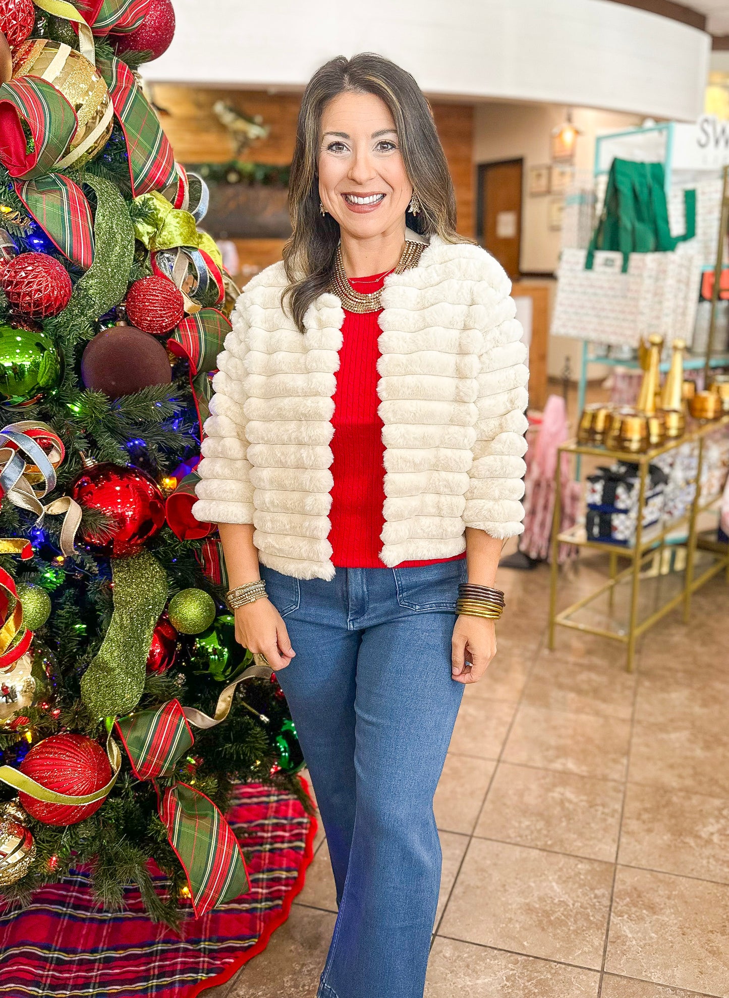 Callie Bolero Jacket in Cream