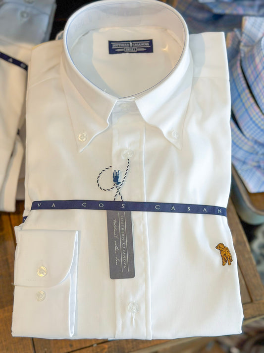Southern Casanova | Cotton Button Down in White Oxford