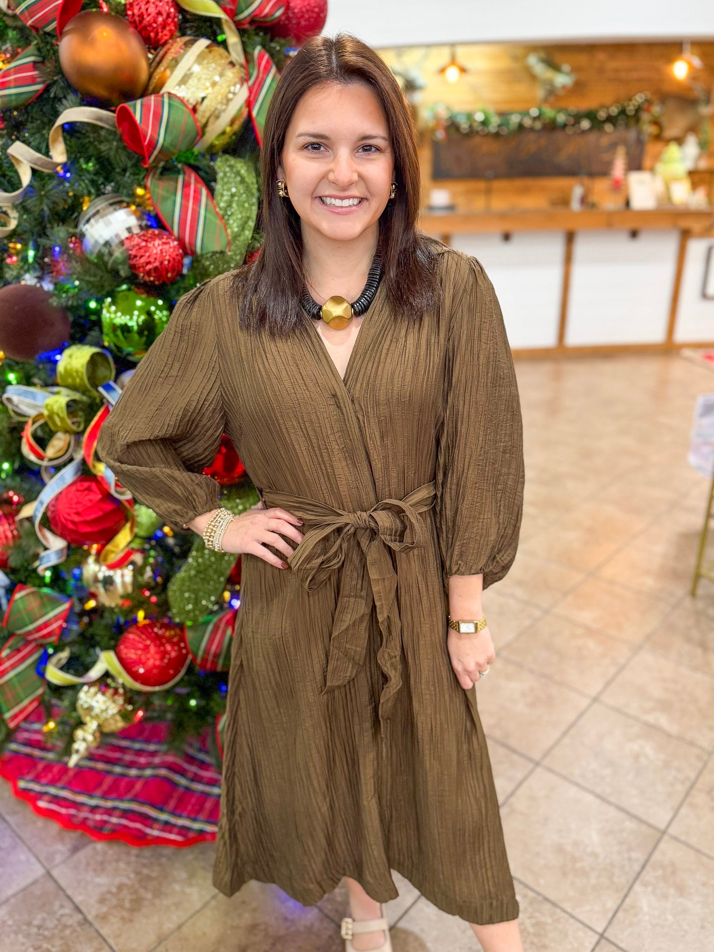 Golden Garland Mini Dress