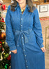 Elegant Estate Denim Dress