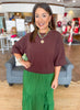 Mocha Luxe Sweater Top