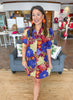 Moody Hues Floral Mini Dress